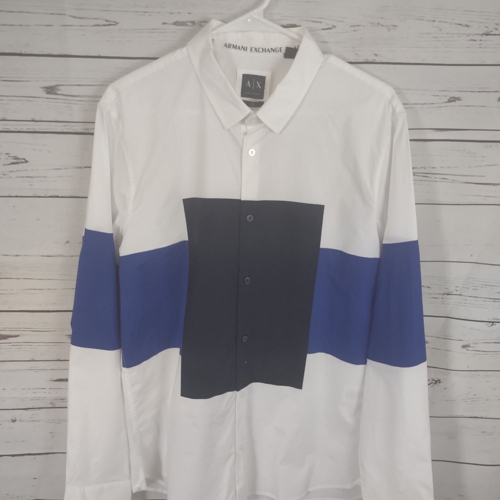 Armani Exchange Long Sleeve Button Down Shirt Size